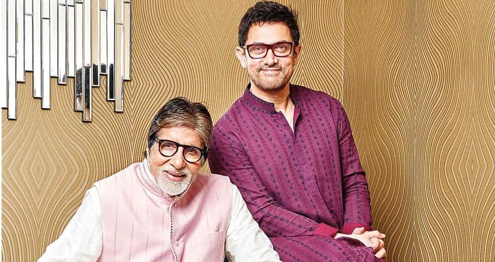 Brahmastra Actor Amitabh Bachchan Surprise Meeting with Laal Singh Chaddha Actor Aamir Khan See Viral Photo Here