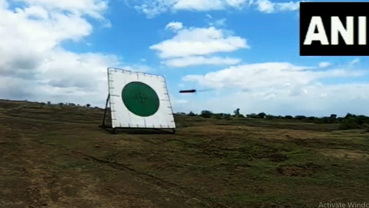 Anti Tank Guided Missilesuccessfully test-fired from MBT Arjun Tank in Ahmednagar