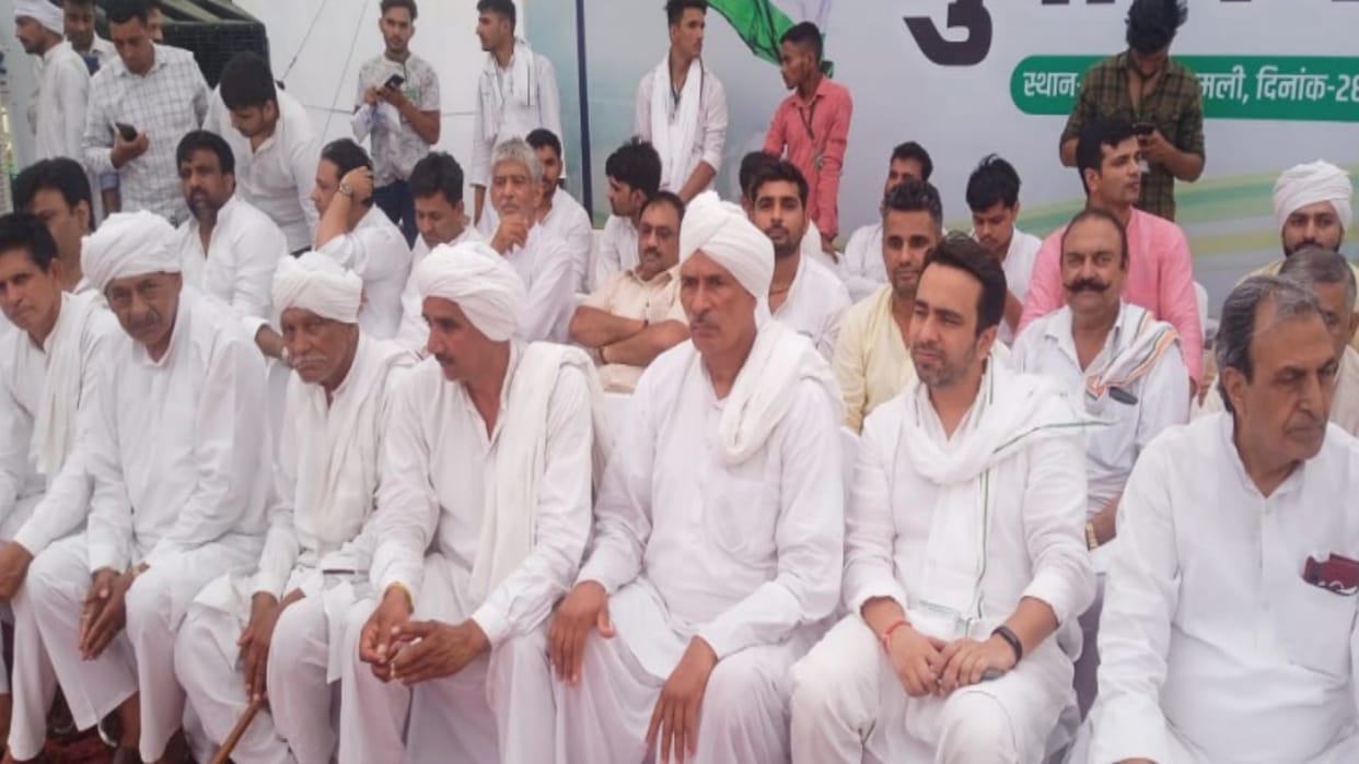 RLD Chief Chaudhary Jayant Singh oppose Agneepath scheme in Yuva Panchayat in Shamli