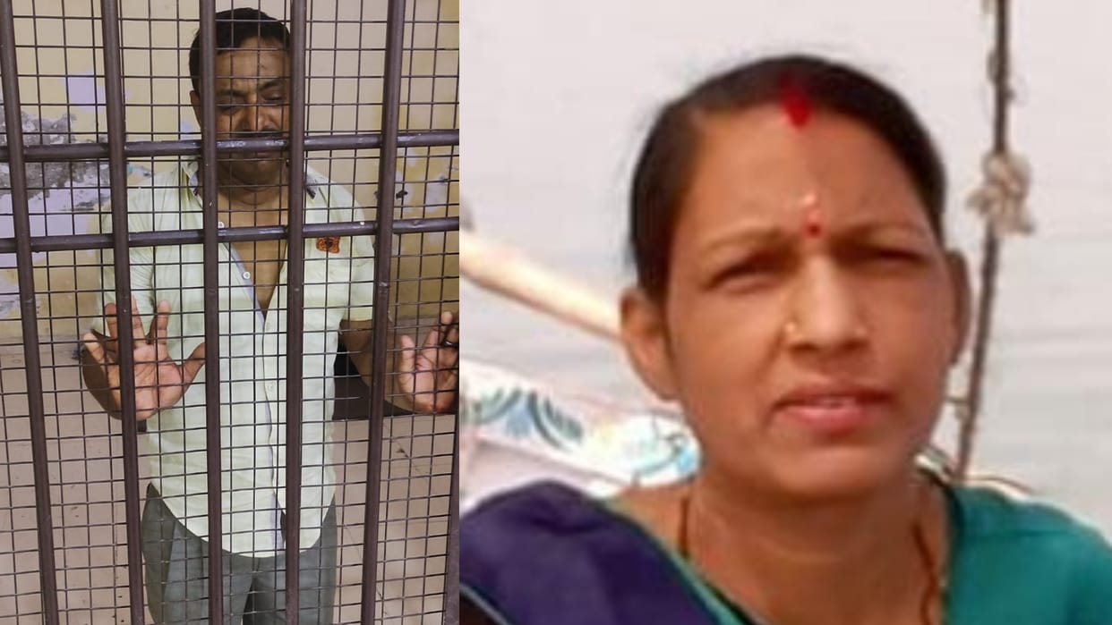 A lawyer murdered his wife in thakurganj Lucknow.