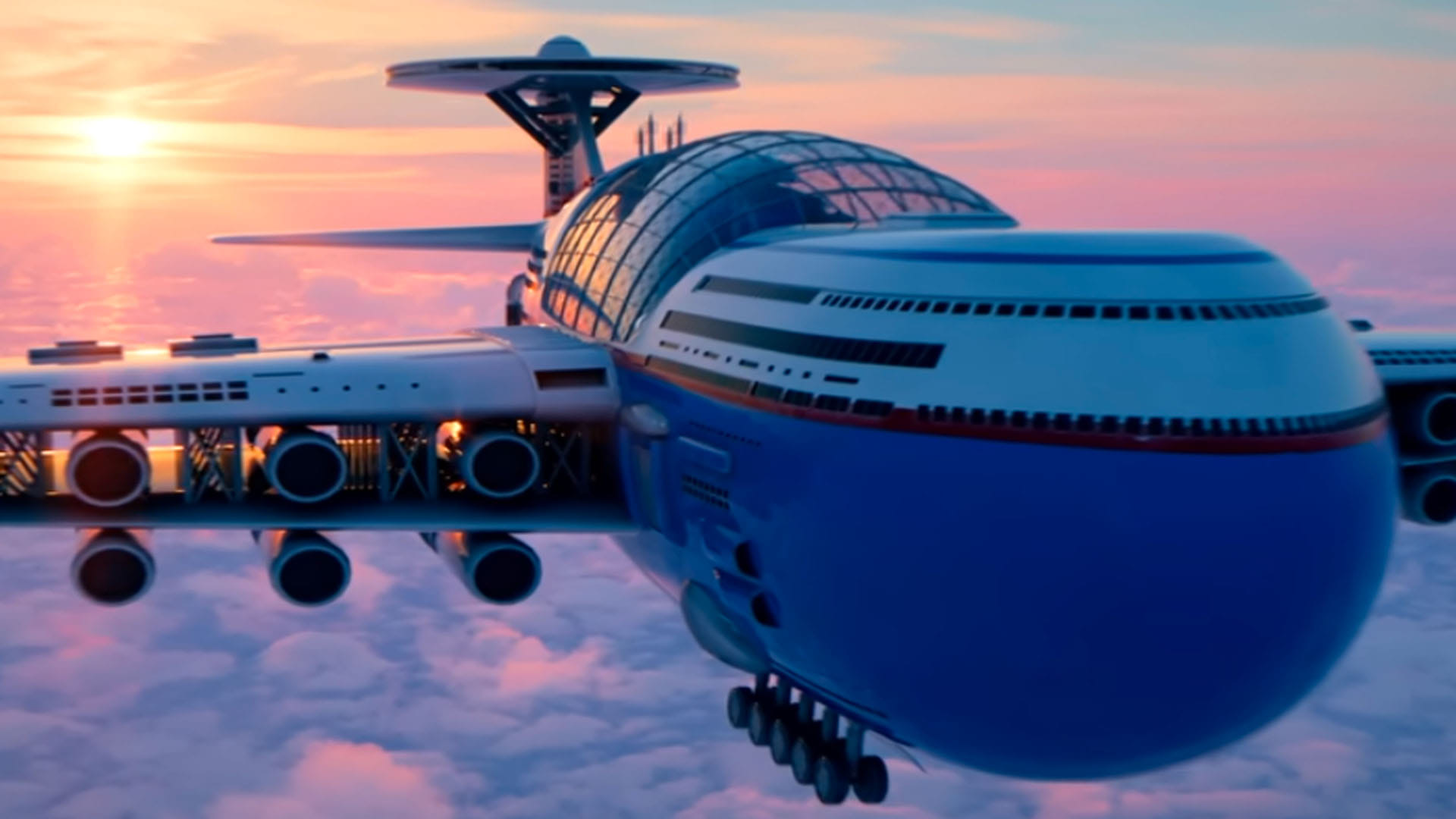 Flying Hotel Design That Never Lands, Know How Will Get Benefits From Gym to Shopping Mall in It