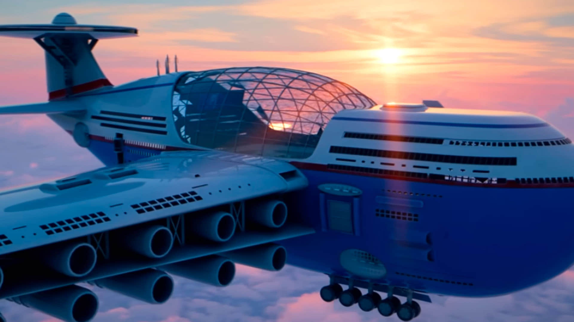 Flying Hotel Design That Never Lands, Know How Will Get Benefits From Gym to Shopping Mall in It