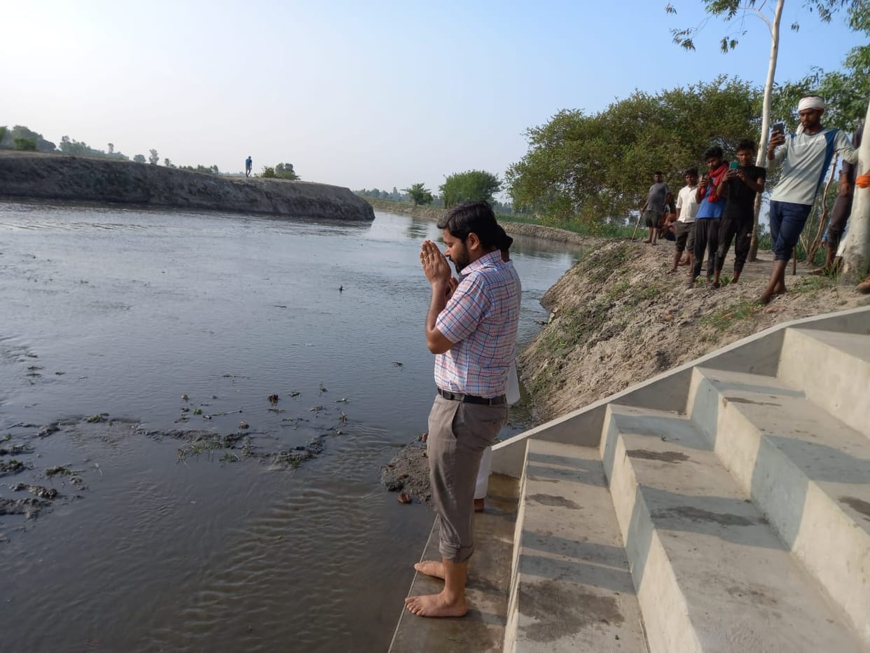 Revival work of Gomti river completed on 47th day