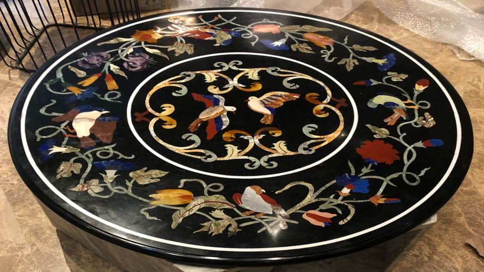 PM Narendra Modi Gifted To prime minister of italy Marble Table Top Made In Agra