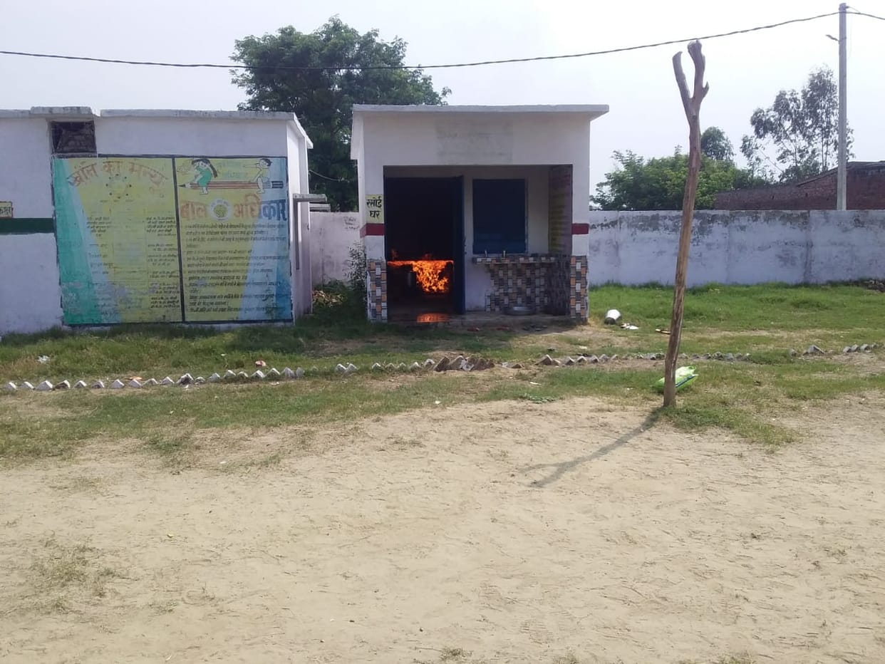 Fire broke out due to gas leak in school kitchen