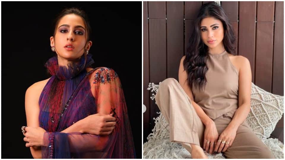sara ali khan looks hot in saree and mouni roy gorgeous photoshoot today celebrity update in 10 pictures