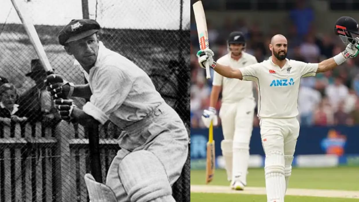 Daryl mitchell Equalls Sir Don bradman record in ENG vs NZ test Series with Three consecutive Century