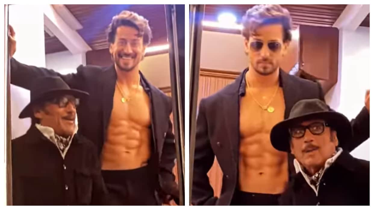 Tiger Shroff shares a video with father Jackie Shroff on social media goes viral