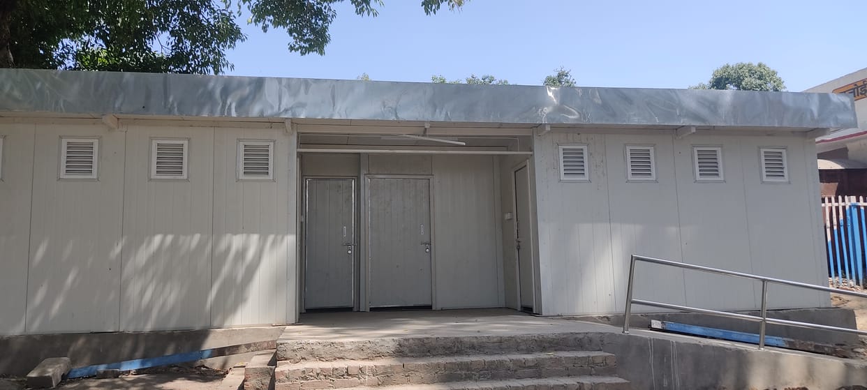 Construction work of accessible toilet at railway station hanging in limbo