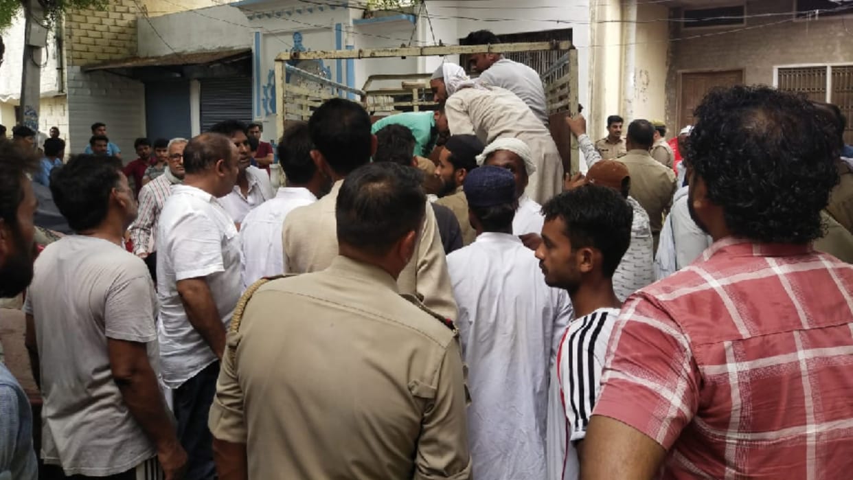 Dead body hound in a room after a woman has murdered in Bijnor city