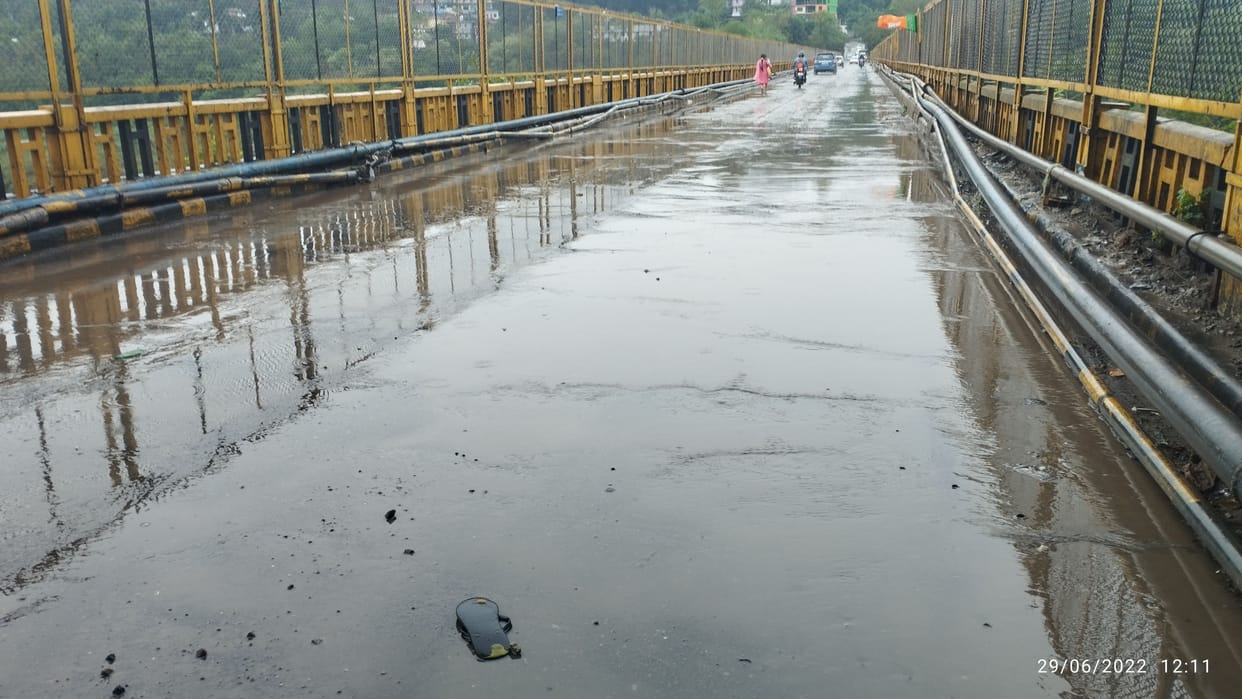 Monsoon knocked in the district with torrential rain