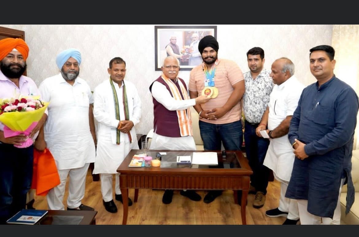 CM said by honoring Jaspreet, who lifted 250 kg in Dubai - increased the pride of the country
