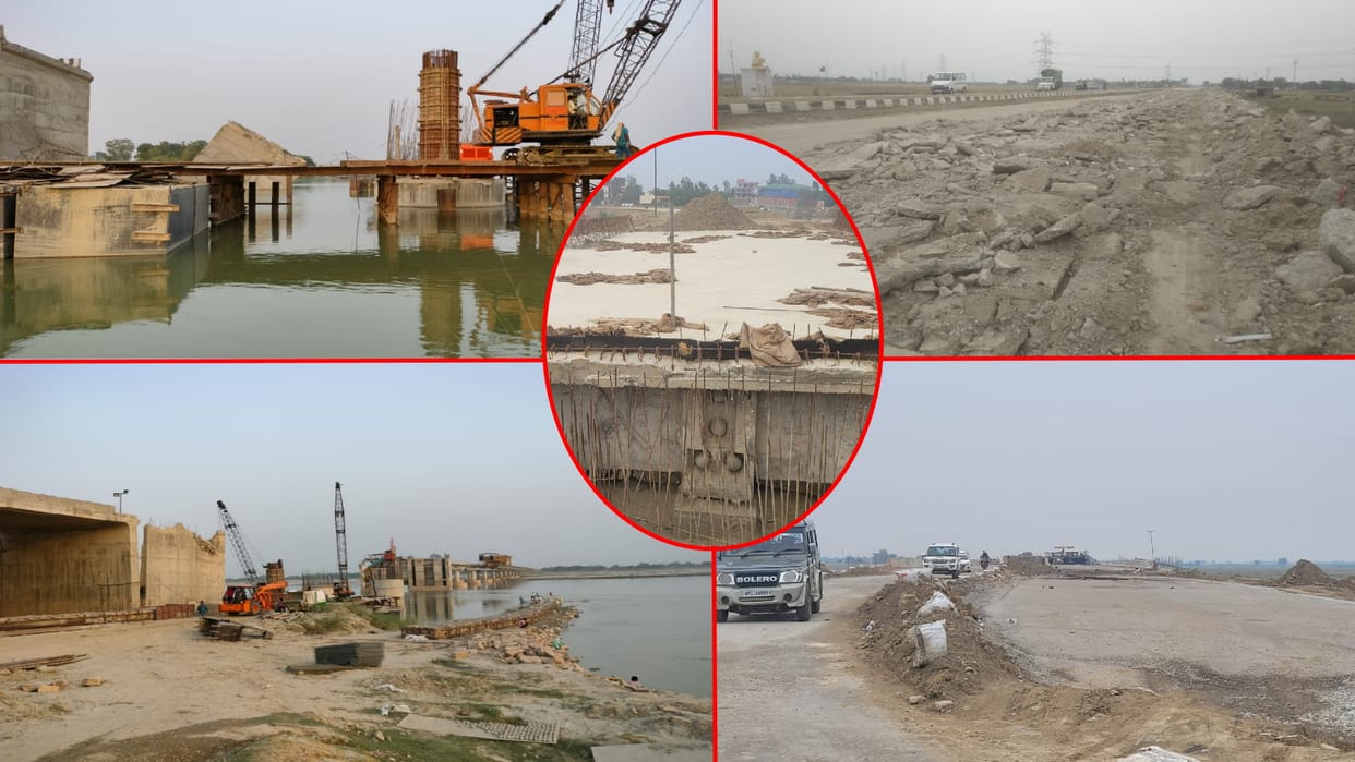 Amar Ujala Investigation Sports in Gorakhpur-Varanasi Fourlane Road Construction