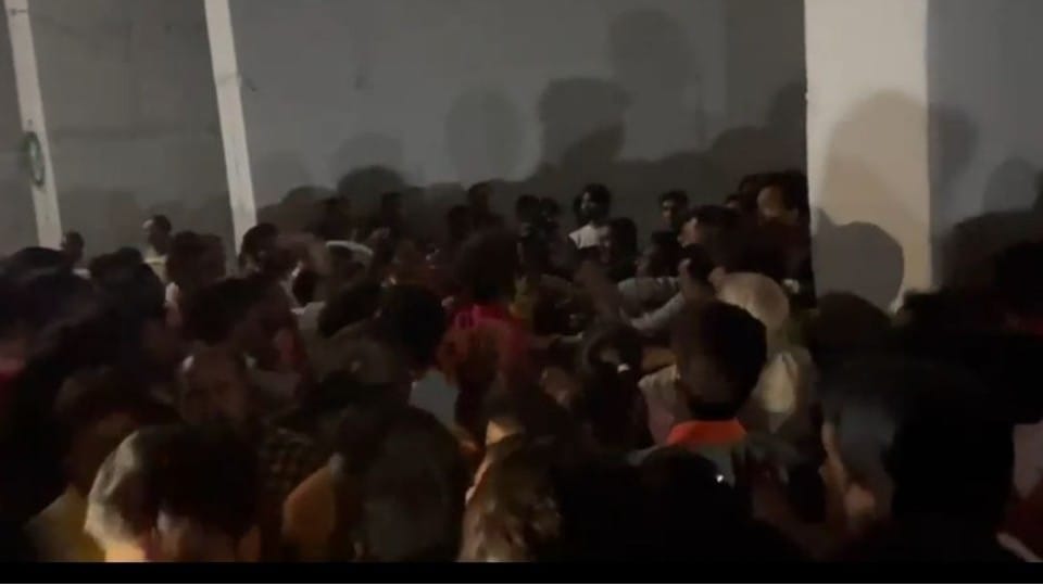 घटनास्थल जहां हुई मारपीट