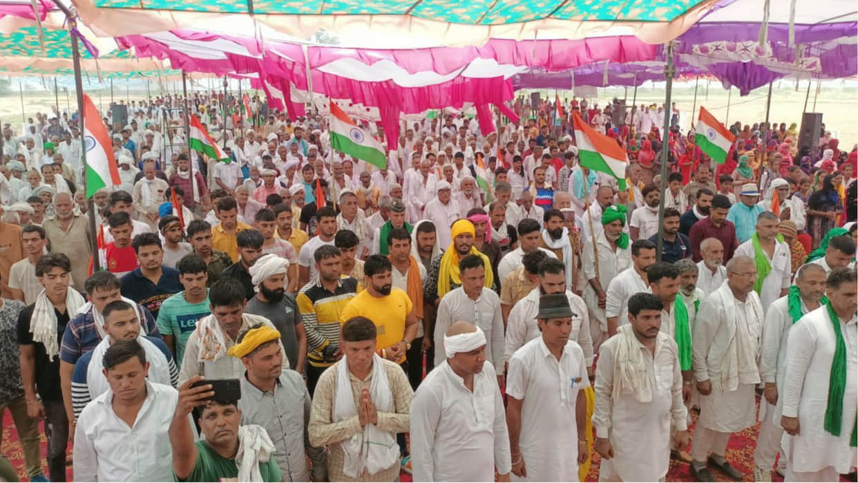 Youth Mahapanchayat held in Jind in protest against Agneepath scheme