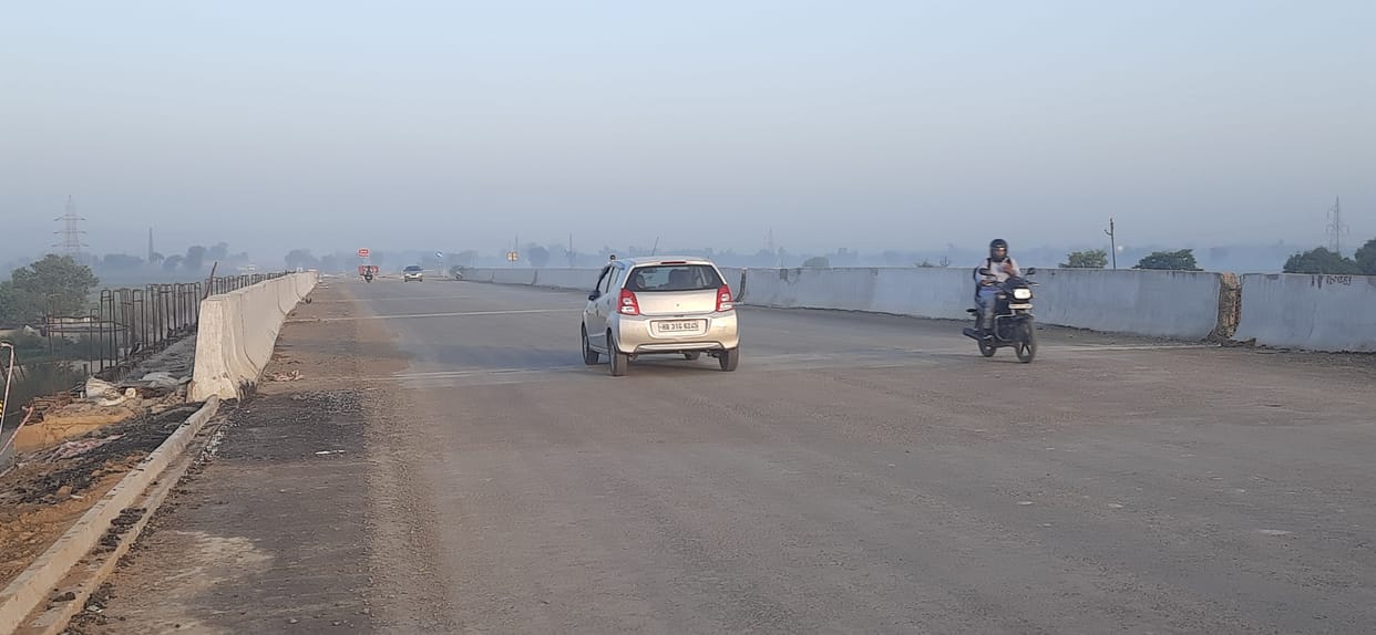 Hindon river bridge opened for vehicles on Panipat-Khatima road