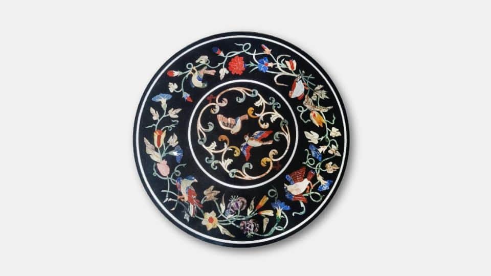 pm narendra modi gifted marble inlay table top this art first time used in fatehpur sikri monument