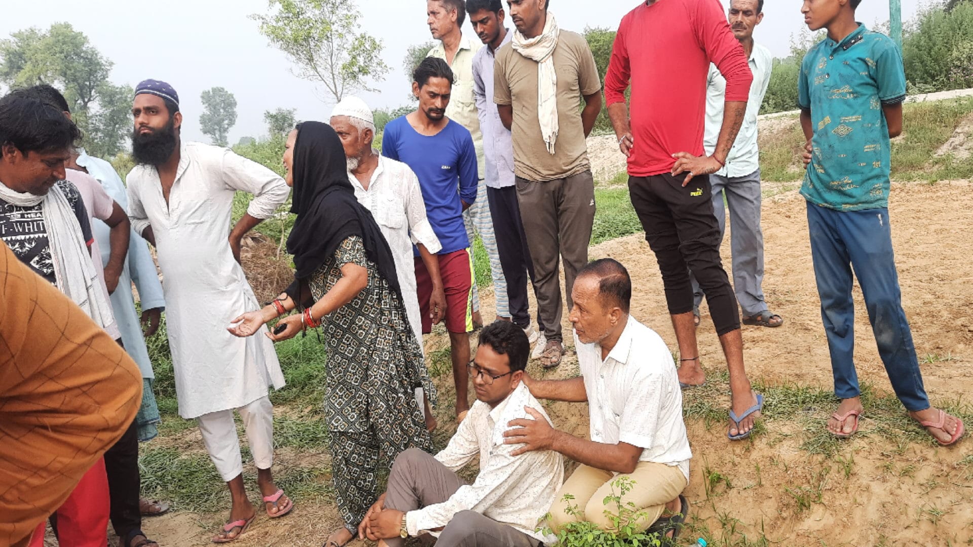 The dead body has been recovered after the murder of Din Mohammad in Bhawanpur of Meerut see photos