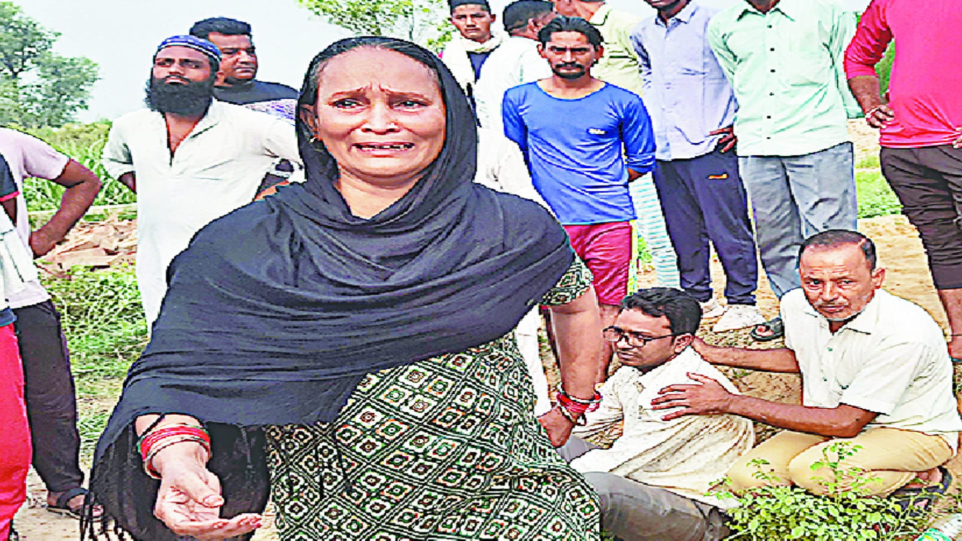 The dead body has been recovered after the murder of Din Mohammad in Bhawanpur of Meerut see photos