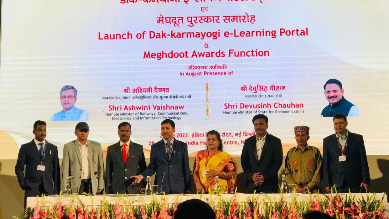 India Post Meghdoot Award to Premlal Lahaul spiti himachal pradesh