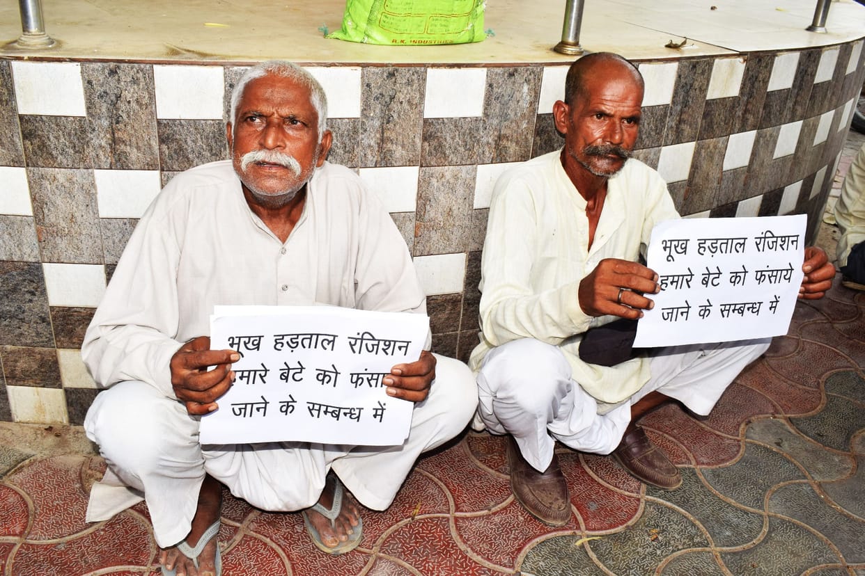 Hunger strike for implicating sons-nephew in fake case