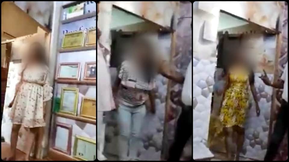 girls catwalk in front of customers in spa center video goes viral in agra