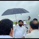 शिवसेना के बागी नेता एकनाथ शिंदे मुंबई पहुंचे