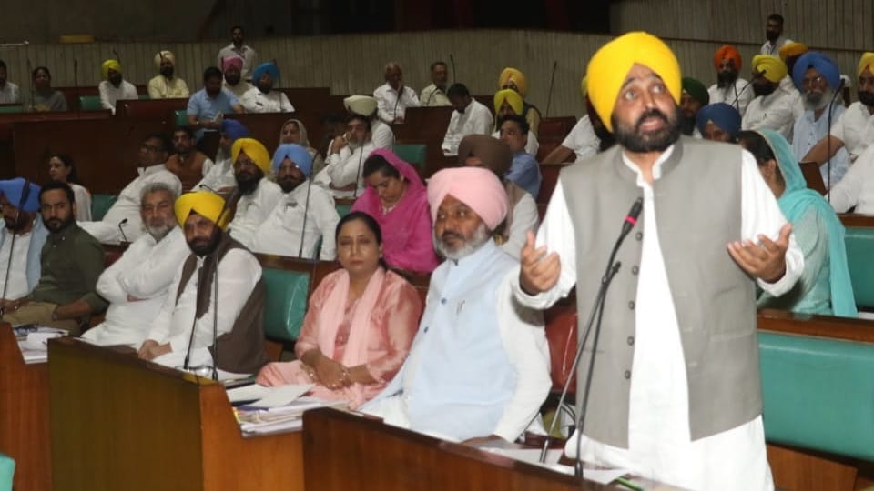 Punjab Budget session 2022-23 cm bhagwant mann agnipath scheme