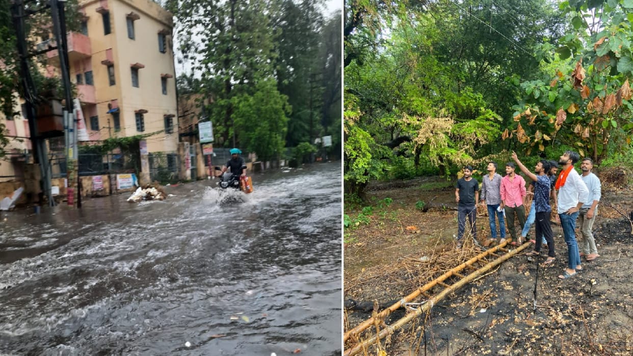 no electricity for hours in midst of rain In Gorakhpur
