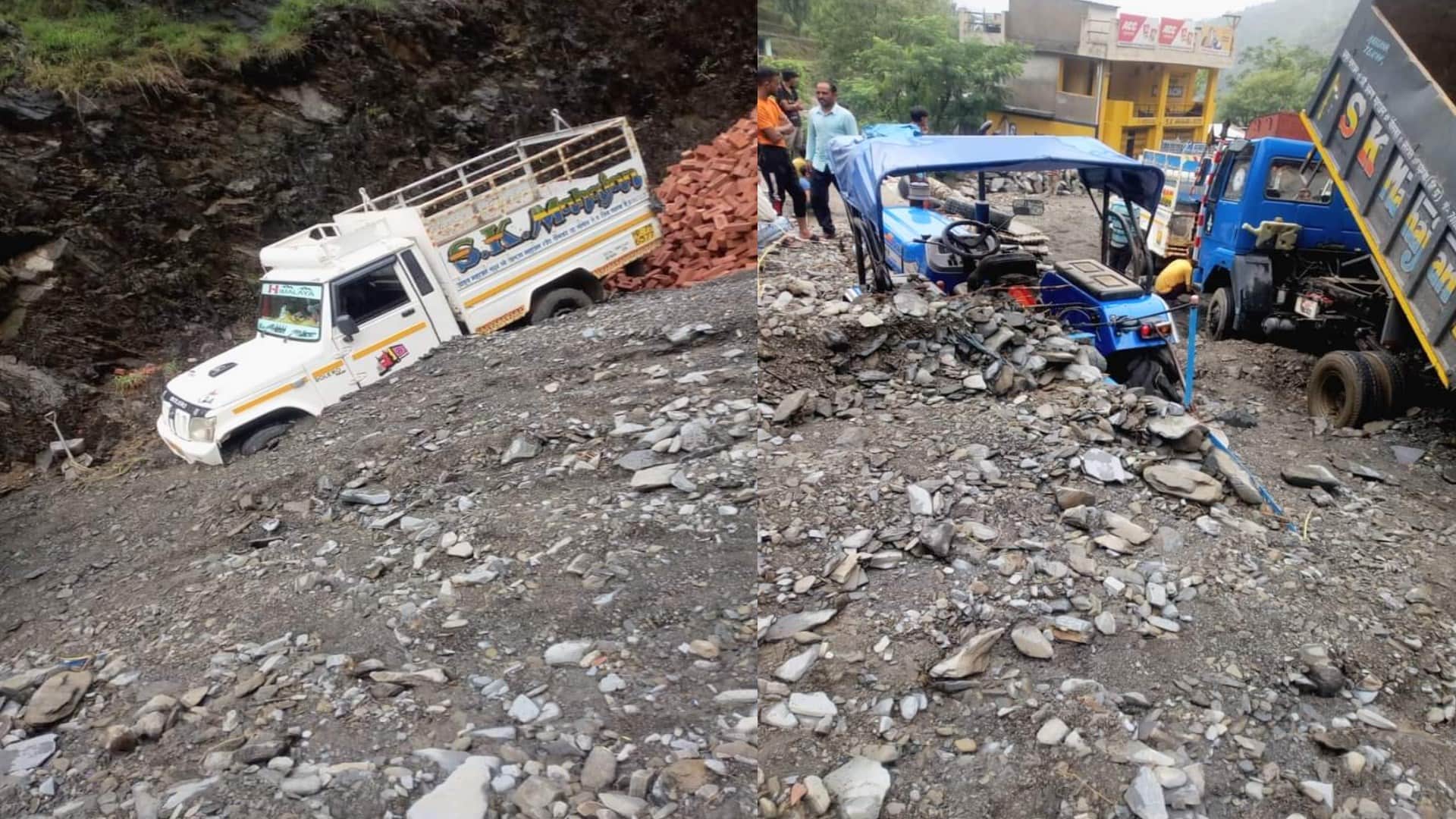 Himachal weather update: Heavy rains wreaked havoc in state, landslides stalled many roads, damaged many vehicles, see devastation in pictures