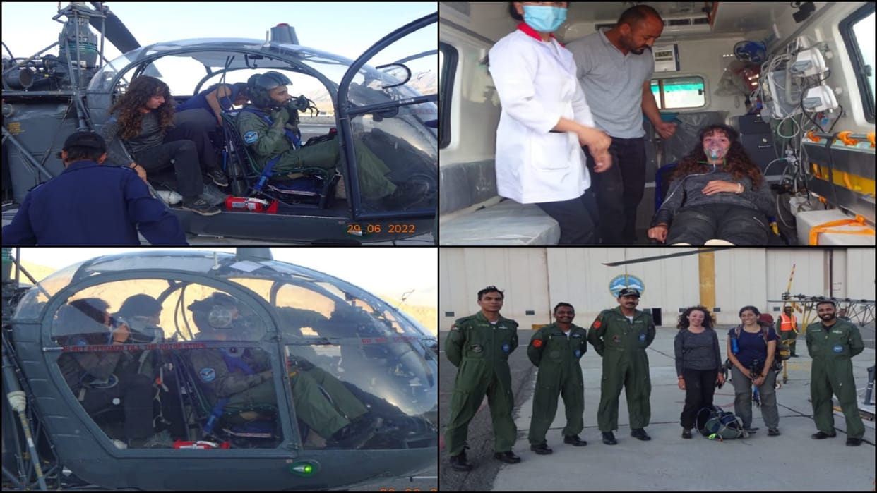 IAF RESCUES ISRAELI NATIONAL IN LADAKH