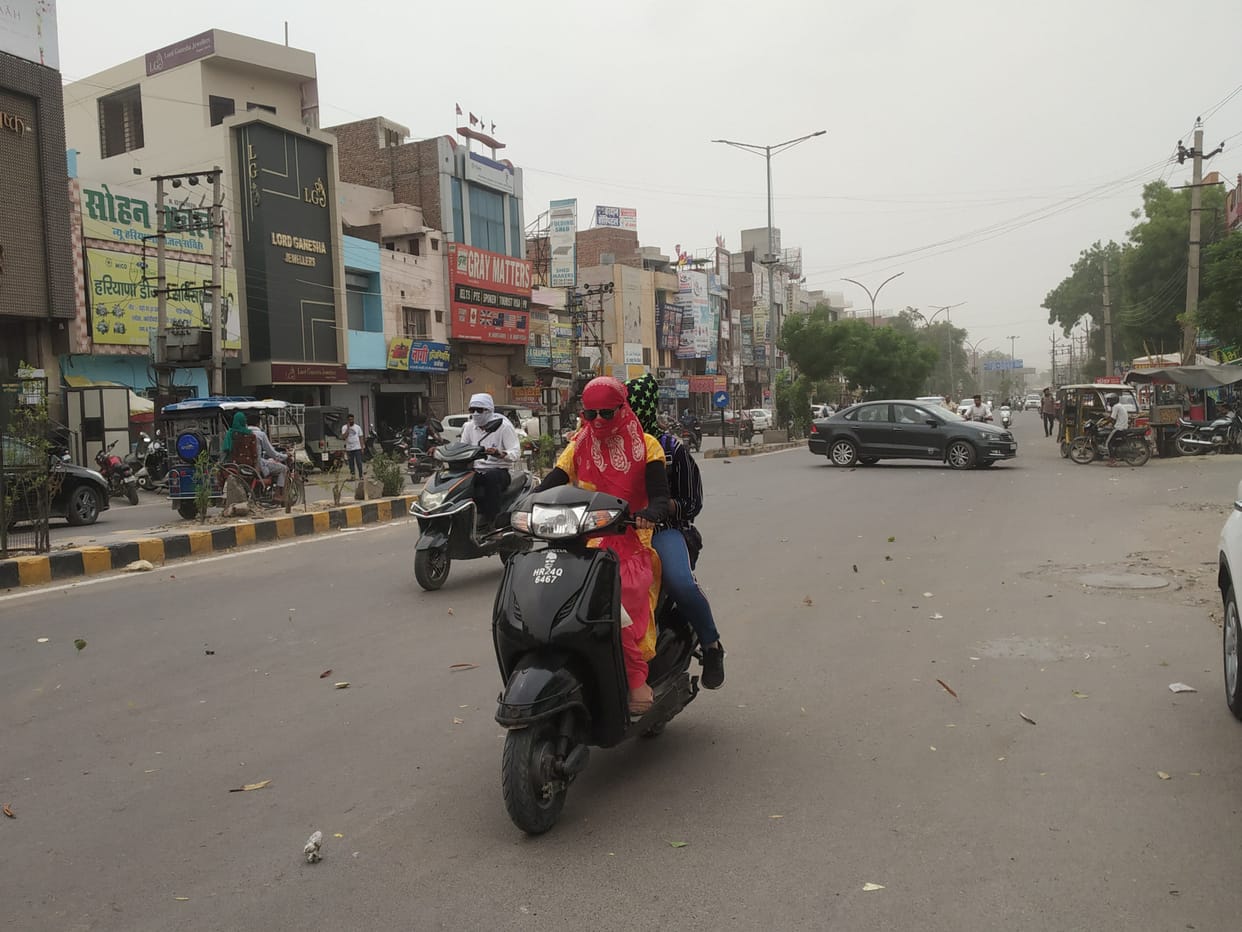 Temperature dropped due to cold air, people got relief from heat