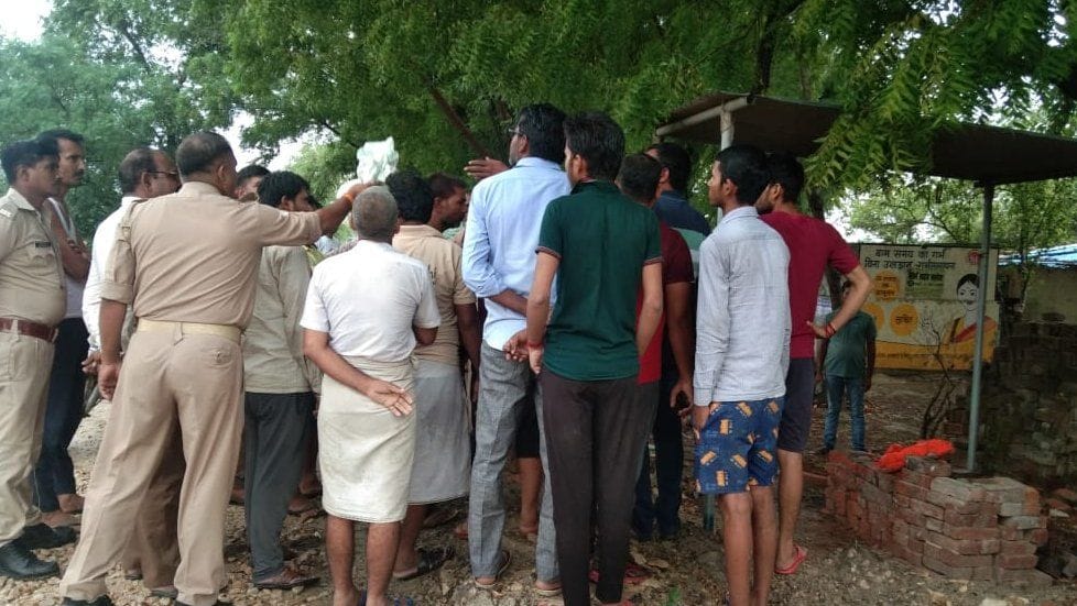 Drunken youths damaged Hanumanji statue