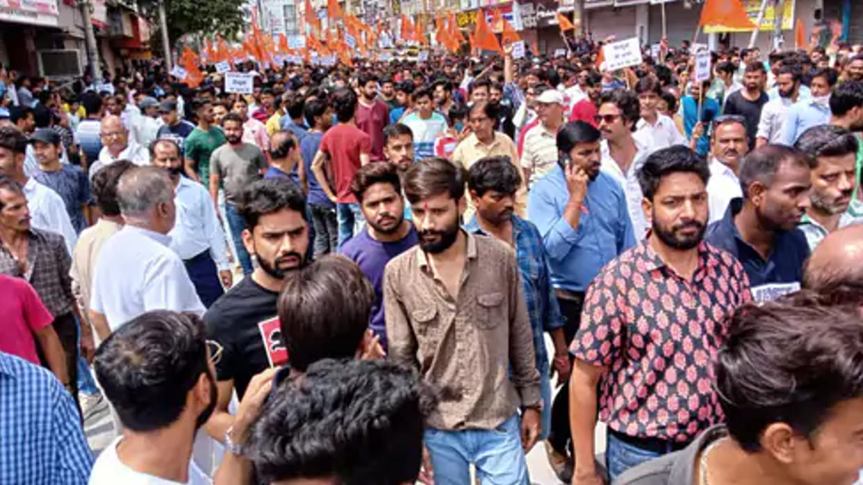 Udaipur Murder Case Silent procession took out in Udaipur in protest against murder of Kanhaiyalal