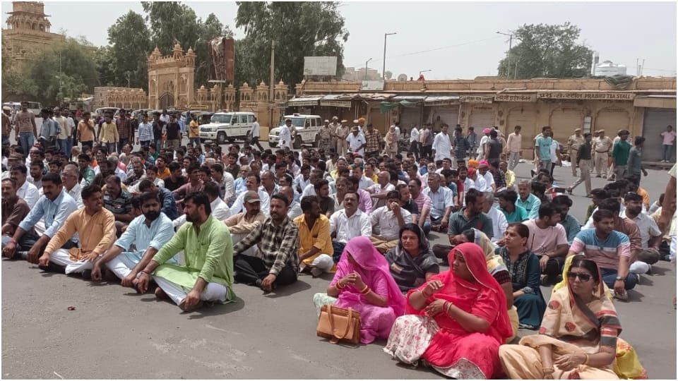 Udaipur Murder Case Silent procession taken out in Jaisalmer to protest against Kanhaiyalals murder