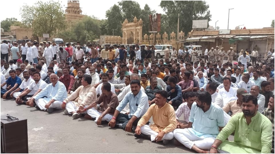 Udaipur Murder Case Silent procession taken out in Jaisalmer to protest against Kanhaiyalals murder