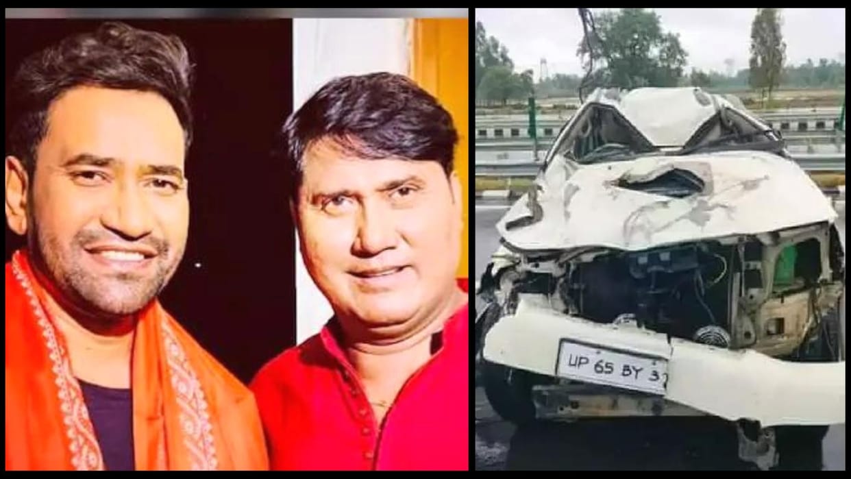Bhojpuri Actor Nirahua Dinesh Lal Yadav Brother Vijay Lal Yadav Car Accident After Winning Azamgarh ByElection