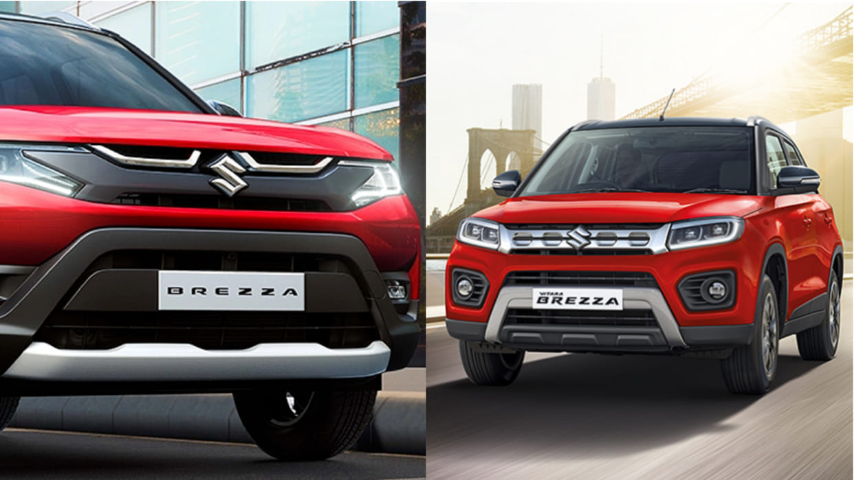 Maruti New Brezza Launch These 5 Changes Different from Old Vitara Brezza News in Hindi new vs old brezza vs new brezza 2022 compare new brezza and old brezza 2022 Maruti Suzuki Brezza Vs Old Vitara Brezza new brezza vs old brezza dimensions