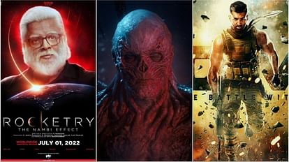 R madhavan Rocketry The Nambi Effect to Aditya roy Kapur Rashtra Kavach Om stranger things 4 Major Ranga Ranga Vaibhavanga thiruchitrambalam released on 1 july