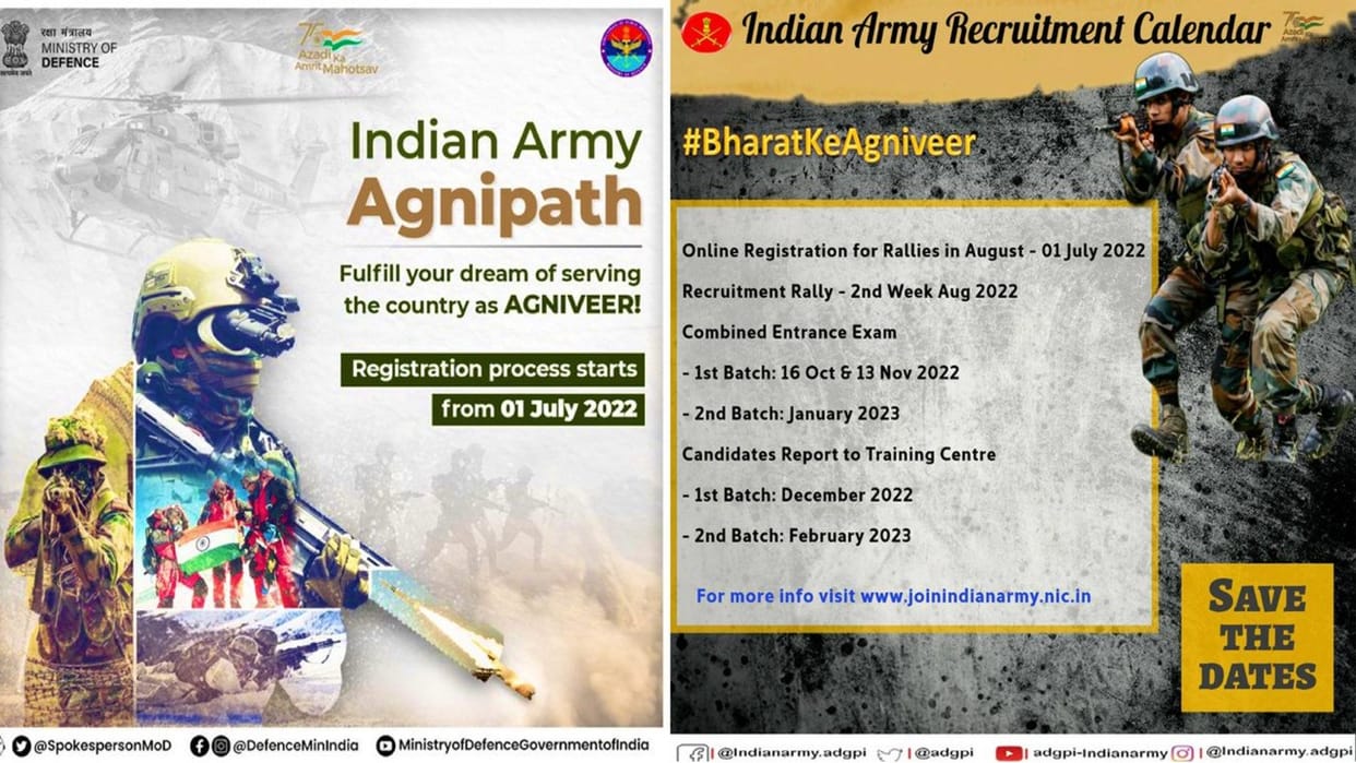 Agnipath Scheme Indian Army Agniveer Recruitment Process Begins at joinindianarmy.nic.in Agniveer Bharti