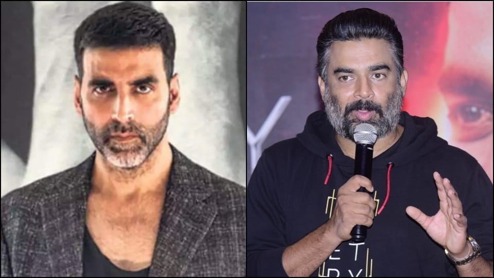 Akshay kumar reply to rocketry the nambi effect star r madhavan comment on his 40 day shoot schedule per film said main kya jhagda karu