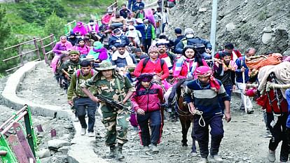 Amarnath Yatra: 6823 devotees visited Baba Barfani from Baltal route