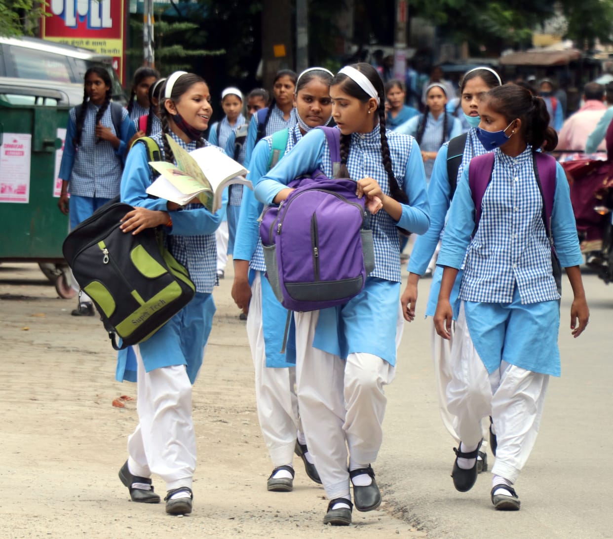 Secondary school opened after summer break, the beauty returned