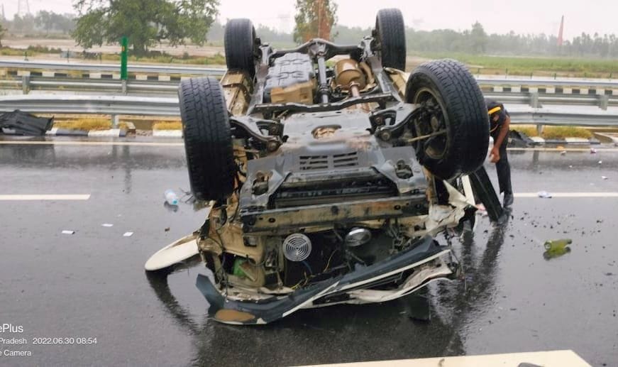 three injured in road accident