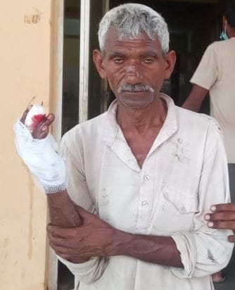 elder brother shot for four biswa land