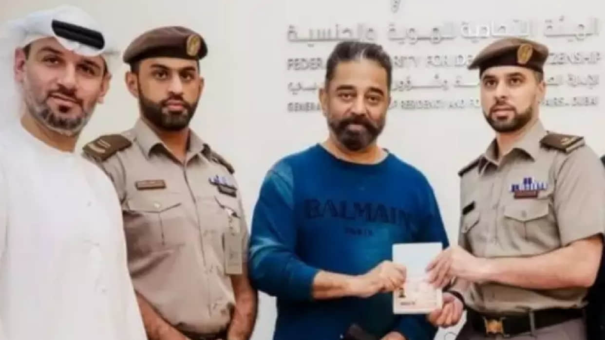 Kamal Haasan gets UAE golden visa, actor was in Dubai to promote his film Vikram