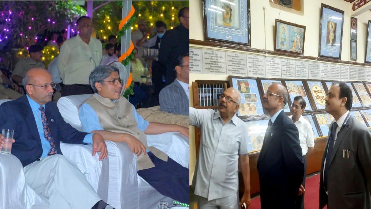 Chief Justice Rajesh Bindal visited Gita Press saw light and sound show on Ramgarh Tal