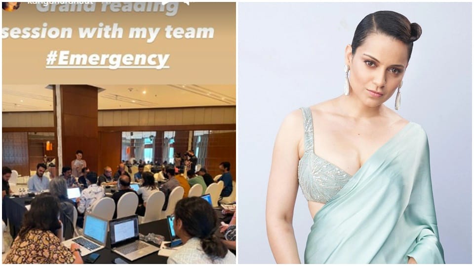 kangana ranaut started script reading session of film emergency photos viral