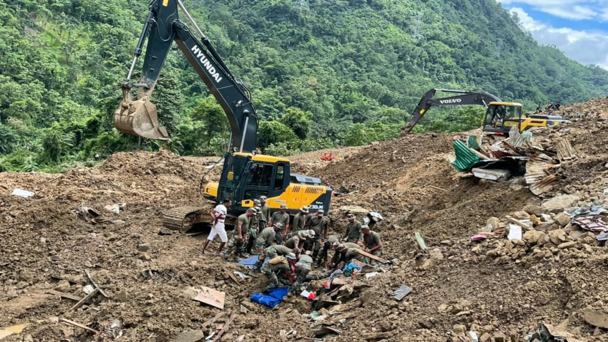 Mortal remains of eight more Territorial Army personnel and four more civilians were recovered during the search today Indian Army