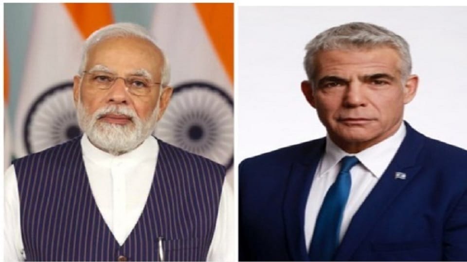 PM Modi congratulates Yair Lapid for becoming 14th Prime Minister of Israel 